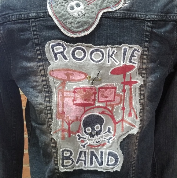 "Don't take a nap" denim jean jacket by reFabjack - Picture 3 of 8